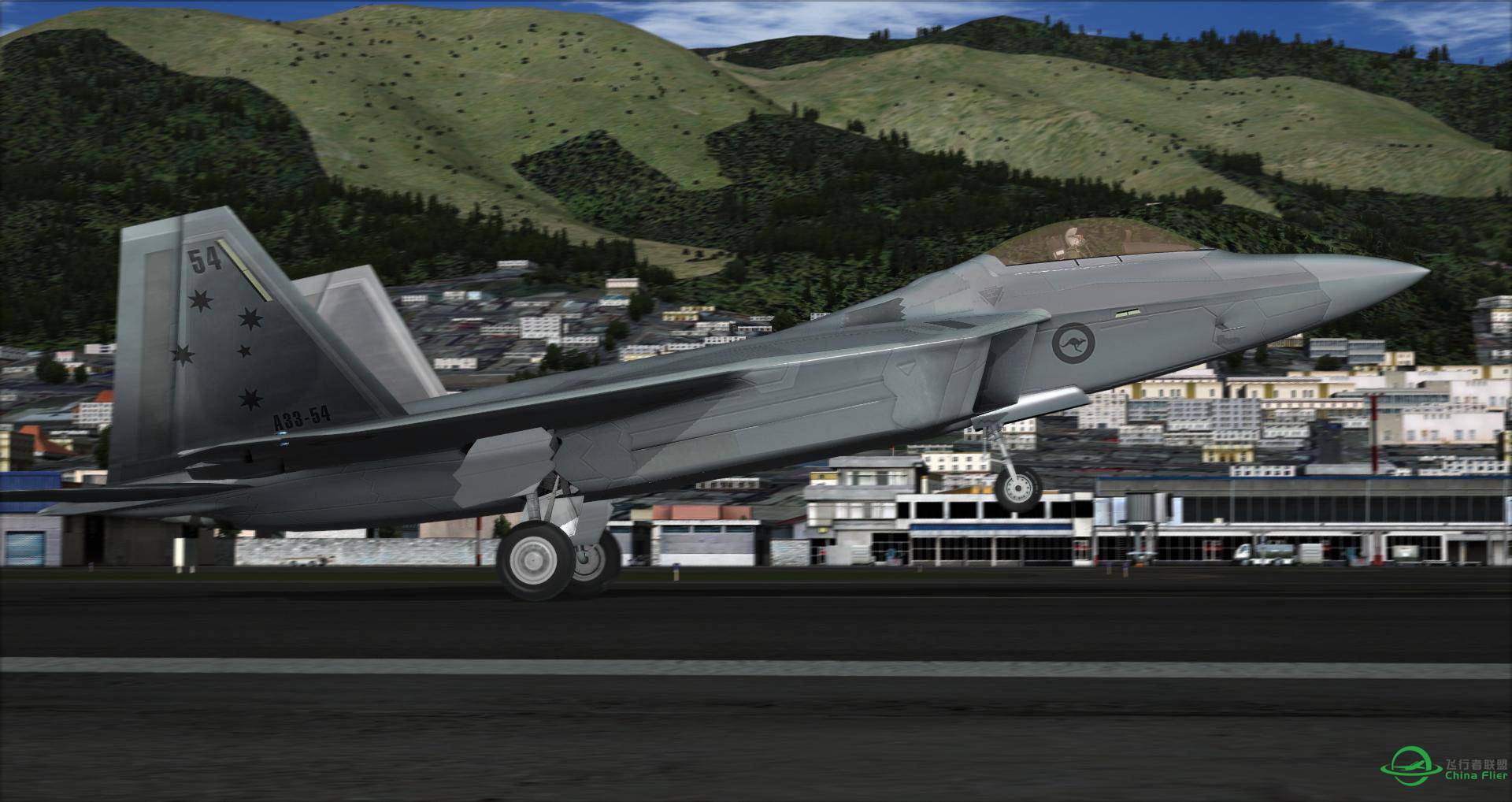 F-22“猛禽”Raptor 老基多机场起飞-7185 