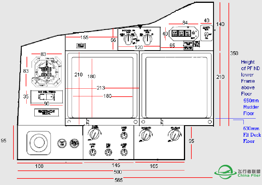 波音737 机头全尺寸图纸，做模拟舱必备资料-9778 
