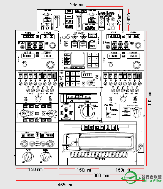 波音737 机头全尺寸图纸，做模拟舱必备资料-22 