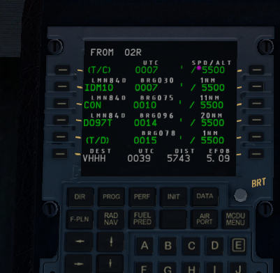 求教XP11 A320 MCDU 航线设置问题-950 
