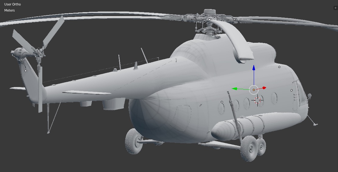 由RED EYES开发的Mi-8直升机-1045 