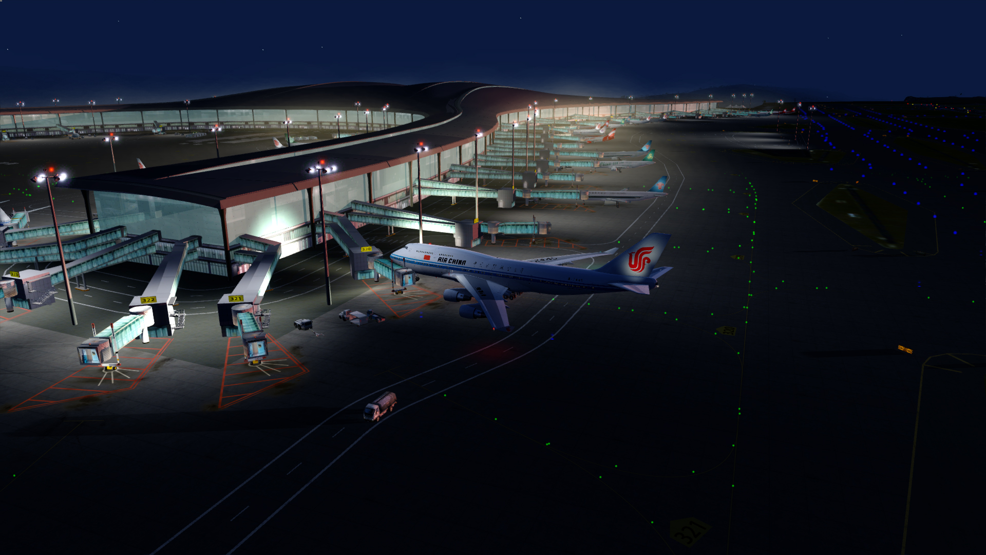 重庆江北国际机场T3航站楼夜景效果（更新之一）-3598 