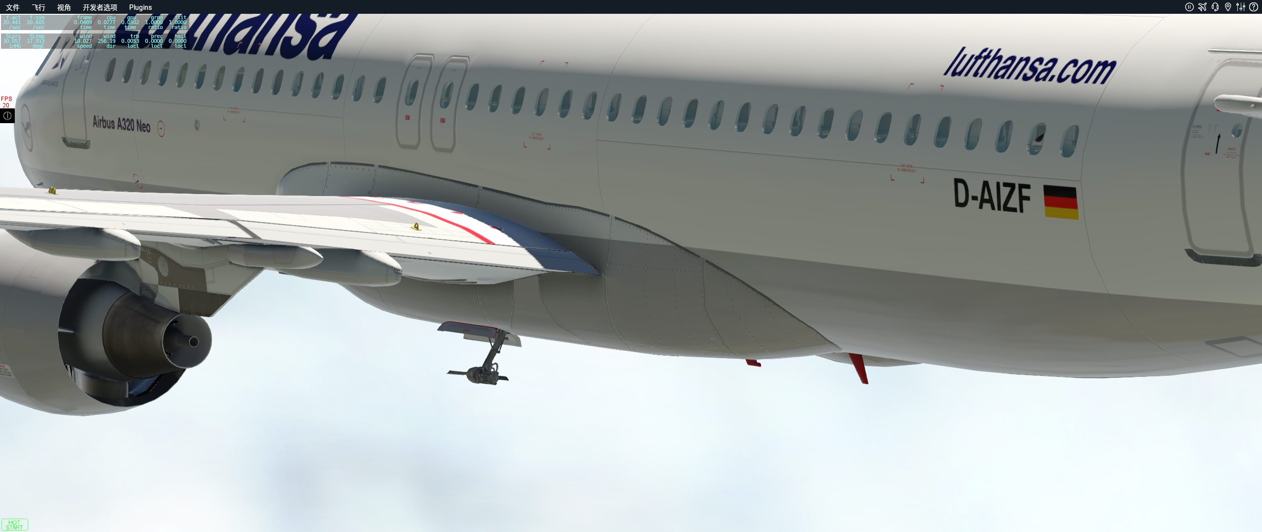 A320飞行时，机身下有个小螺旋桨一直在转，是做什么的呀？-9141 