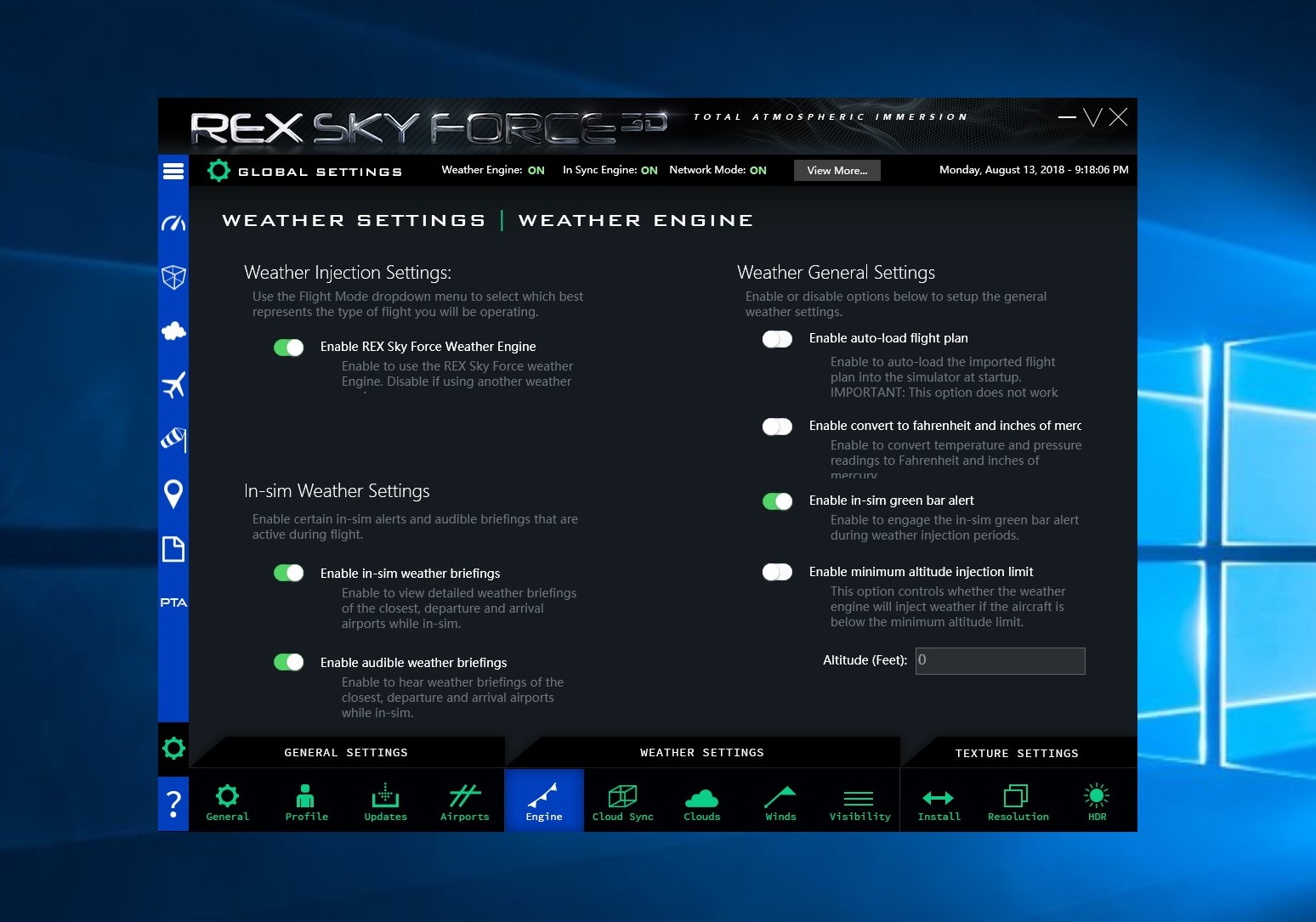 REX - SkyForce 3D实时天气求助-7282 