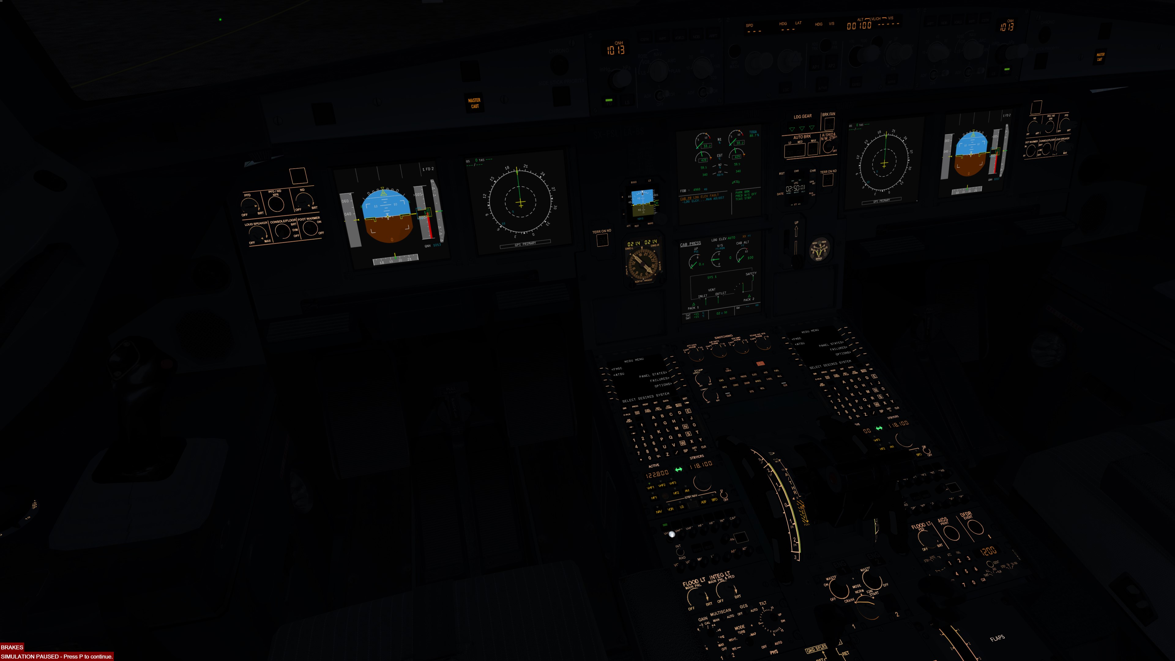 fs320晚上灯打开了座舱还是黑的(有图）-3255 