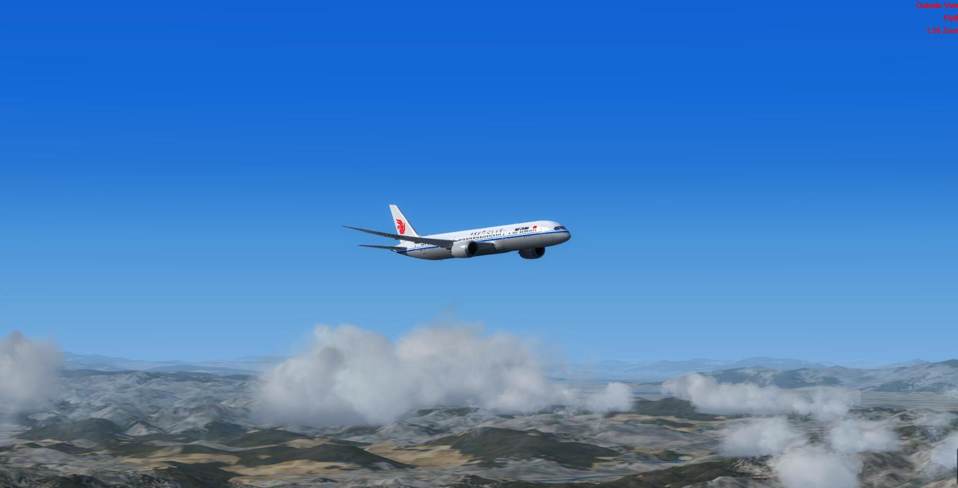 飞享点美图，国航CA819次航班执行北京至纽约纽瓦克机场-6810 