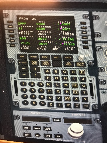 JAD320 F-PLN输完航路后不显示各航路点速度-7498 