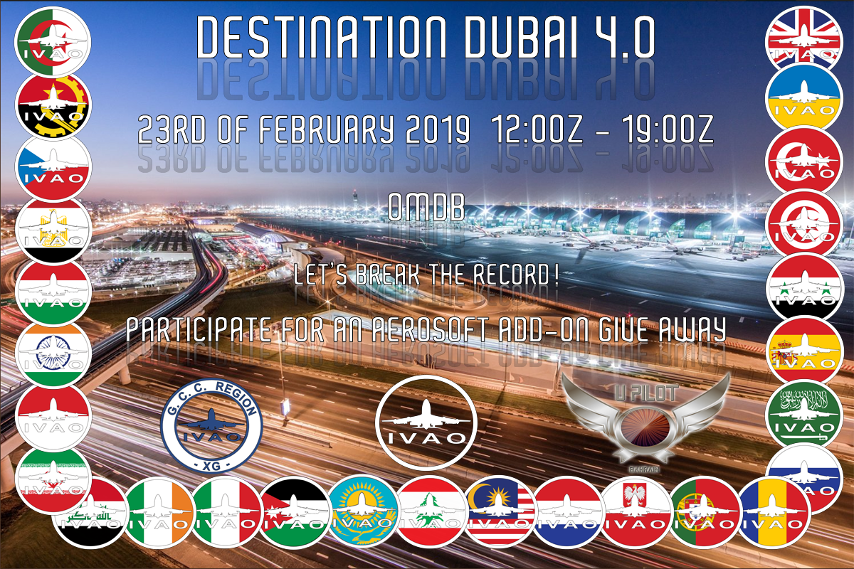 IVAO 活動 Destination Dubai 4.0-9091 