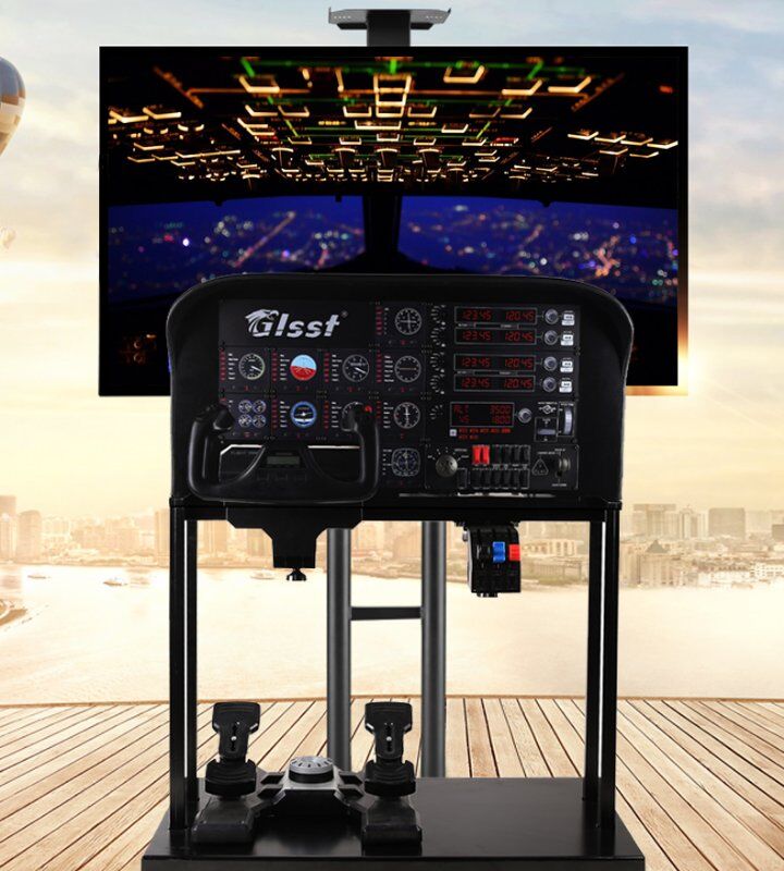 飞行者联盟与罗技赛钛客联合出品模拟飞行面板支架一体机-538 