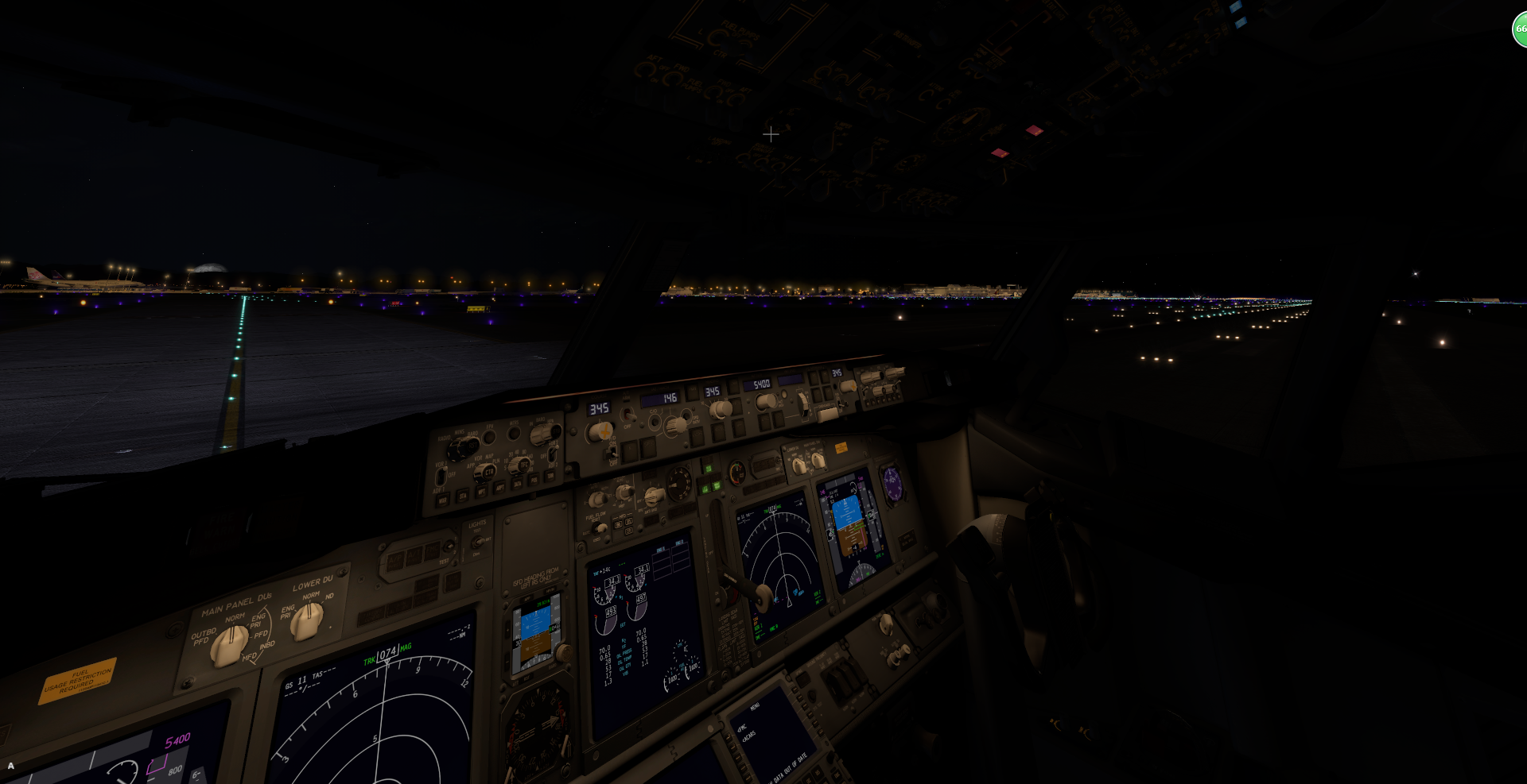 深夜降落—塔科马国际机场-2843 
