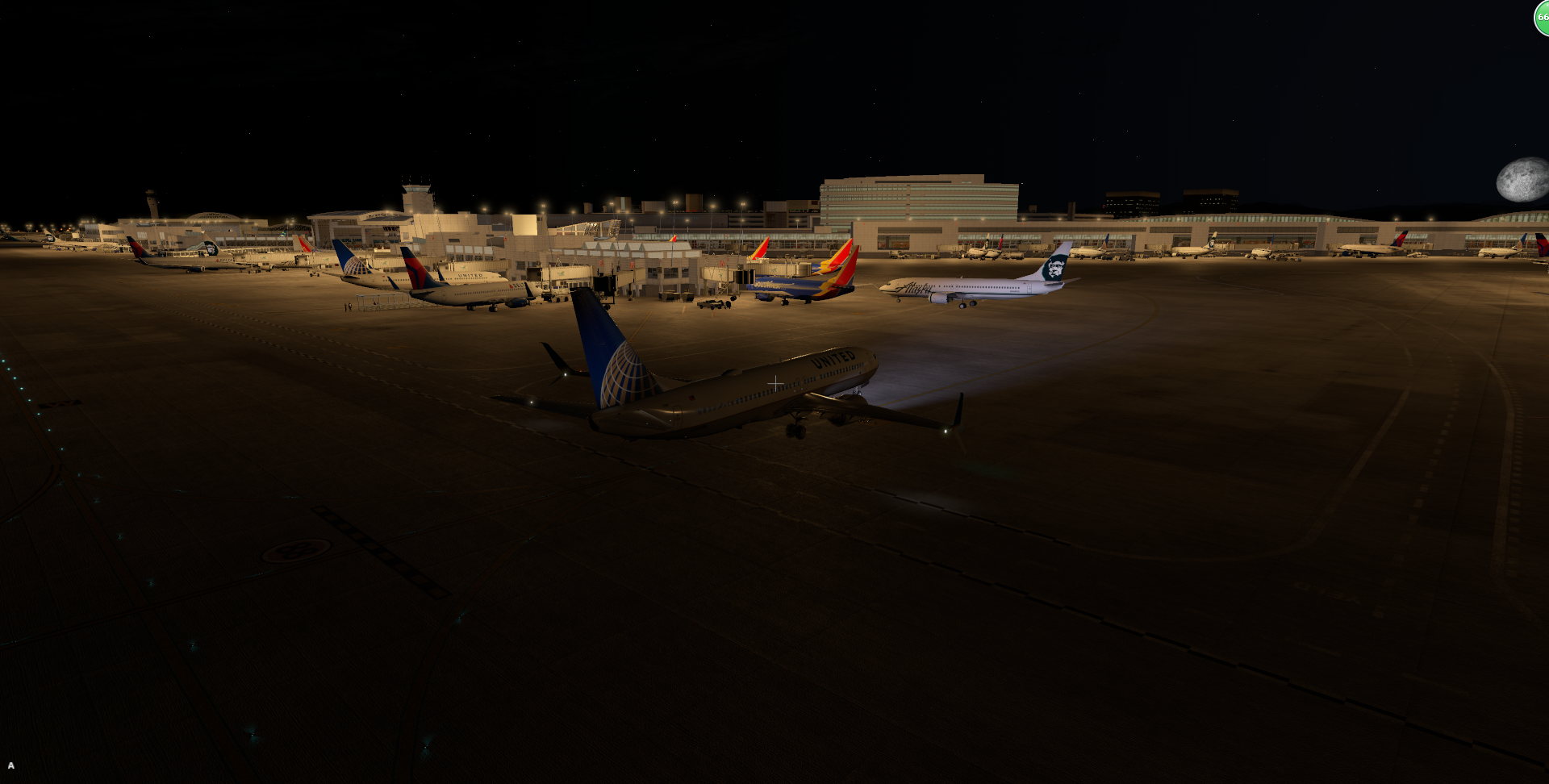 深夜降落—塔科马国际机场-6787 