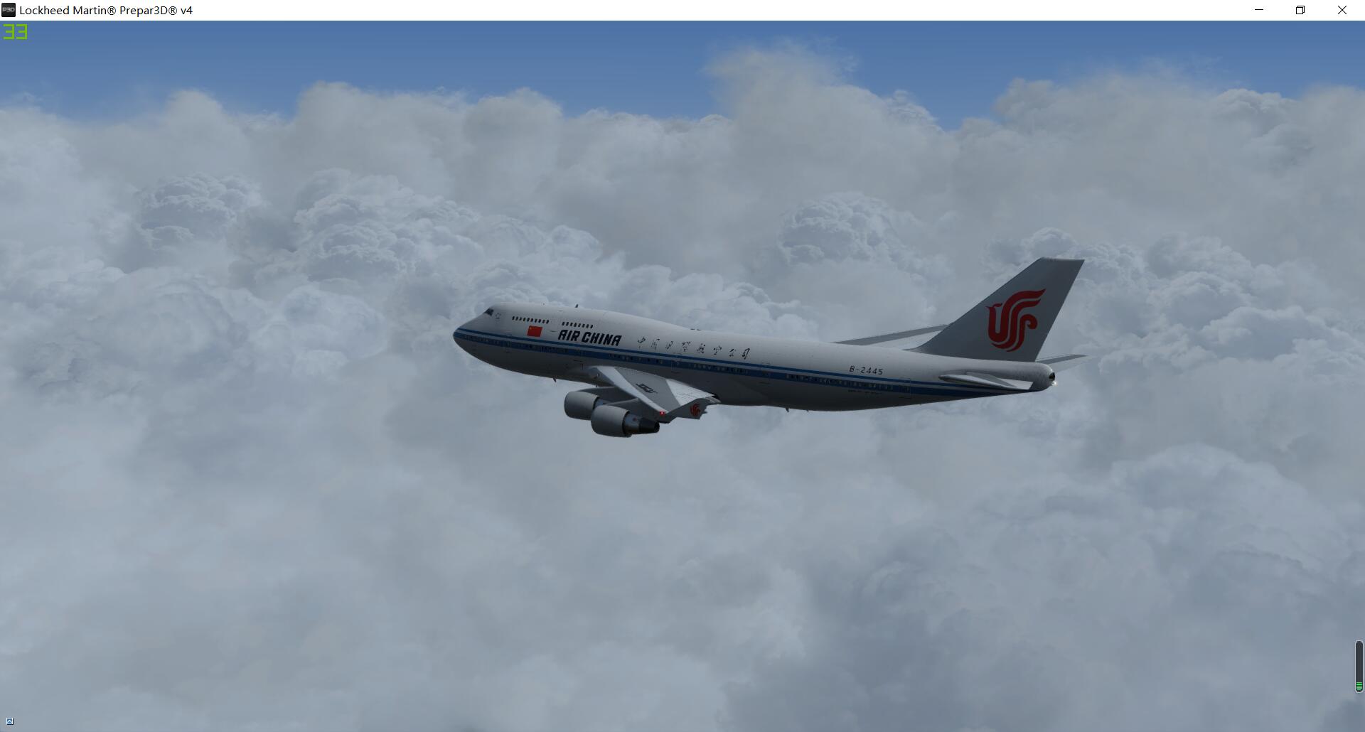 很久没有飞747了 打雷天飞一飞-989 
