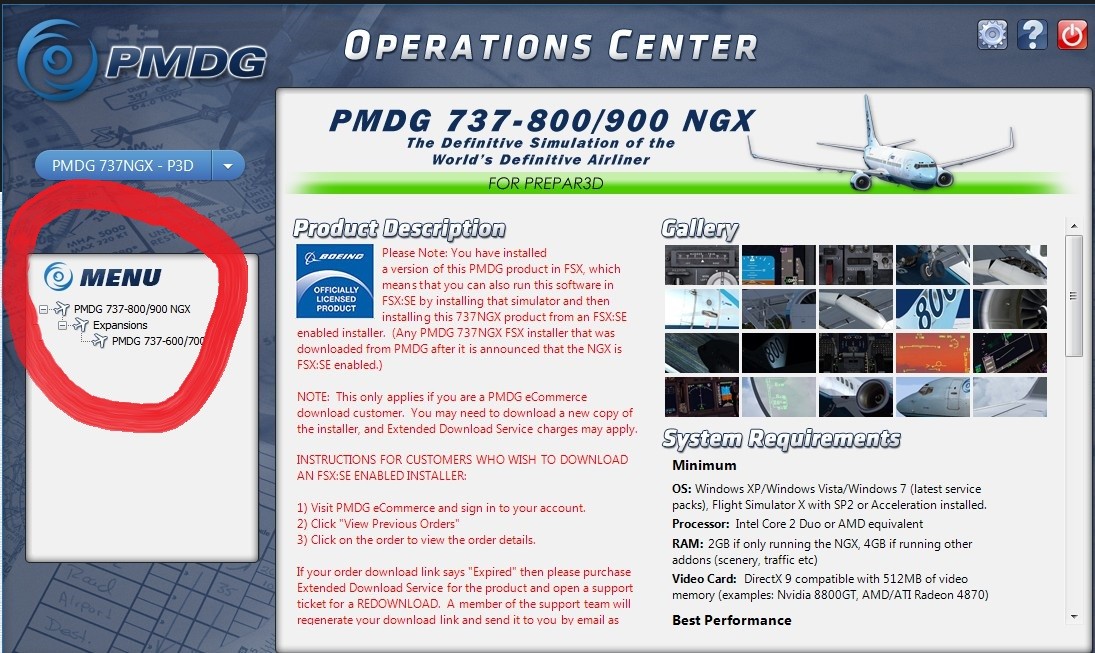 PMDG Operations Center中没有涂装管理器，无法安装涂装怎么办呀-3775 