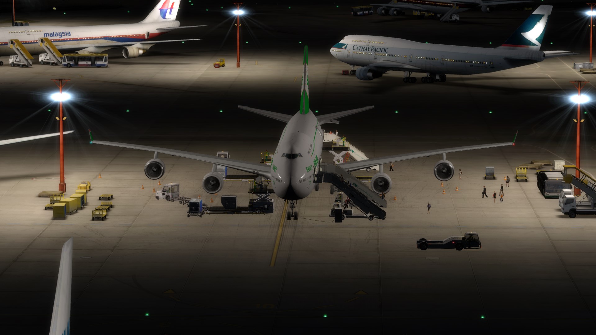 长荣航空747-45EM VHHX-VHHX夜间飞行-6905 