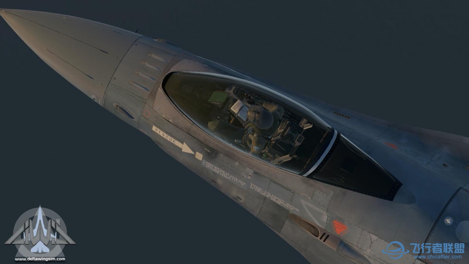 DeltaWing Simulations 发布 F-16C XPL-7924 