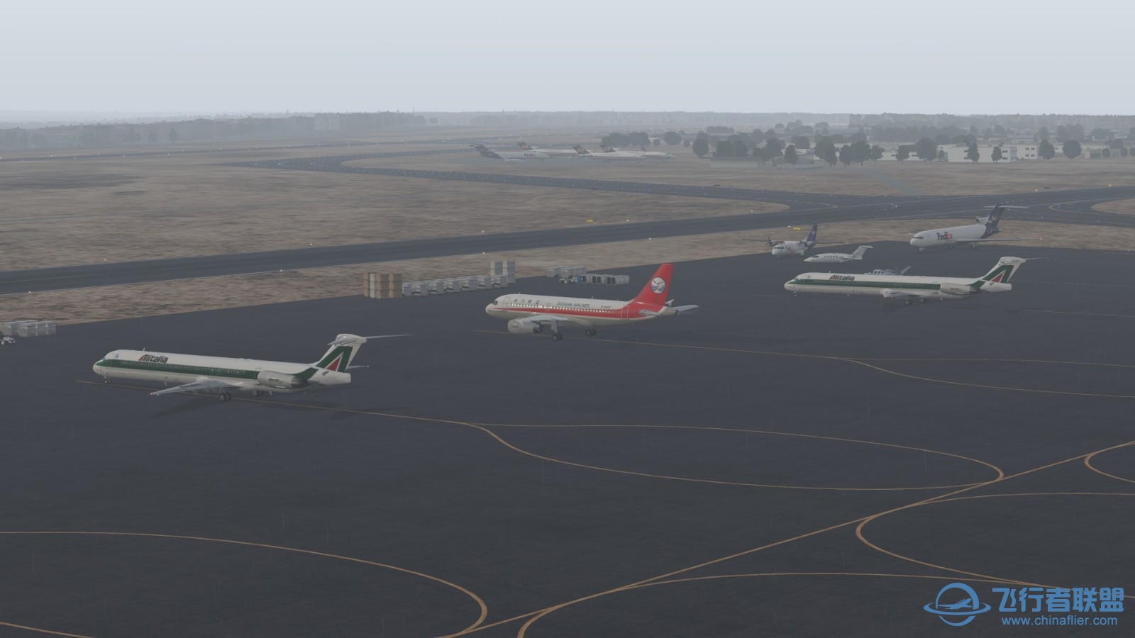 第一次非洲飞行，加上雾霾天，有那味儿了-8249 