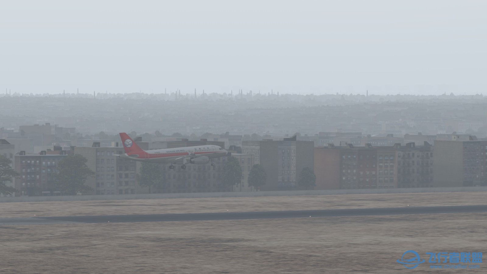 第一次非洲飞行，加上雾霾天，有那味儿了-9591 