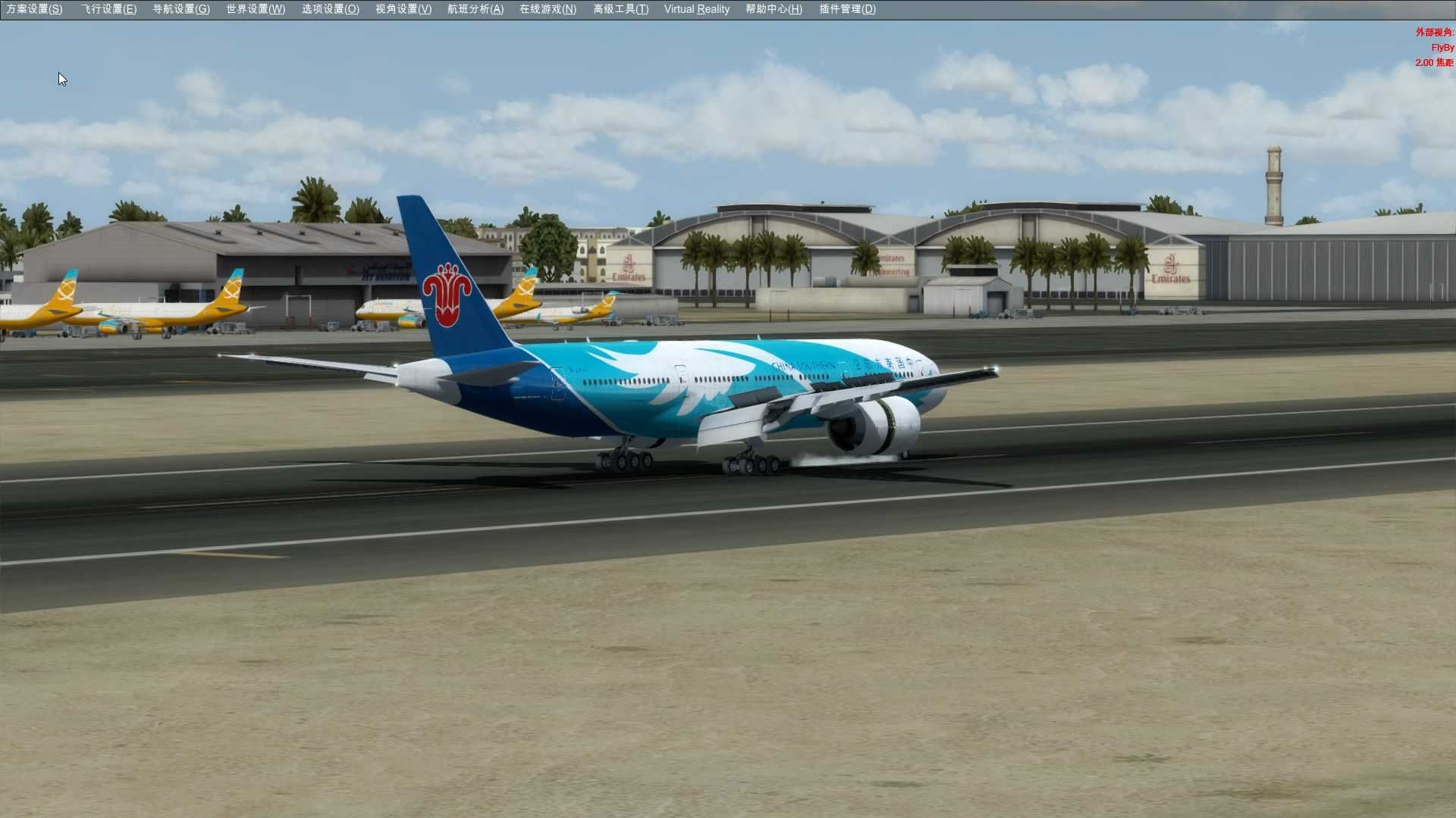 波音777迪拜降落-6649 