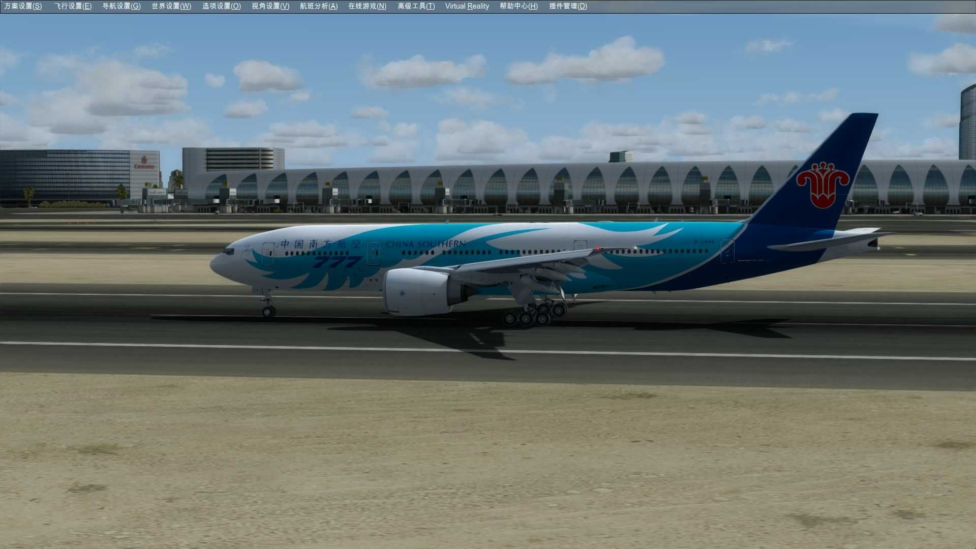 波音777迪拜降落-7172 