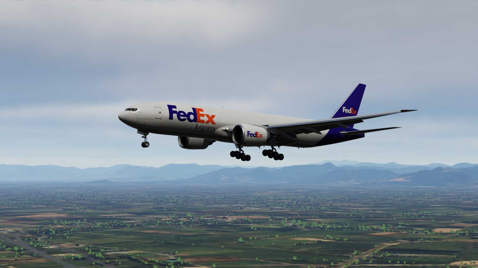 FedEx 77F降落北京首都机场-5079 