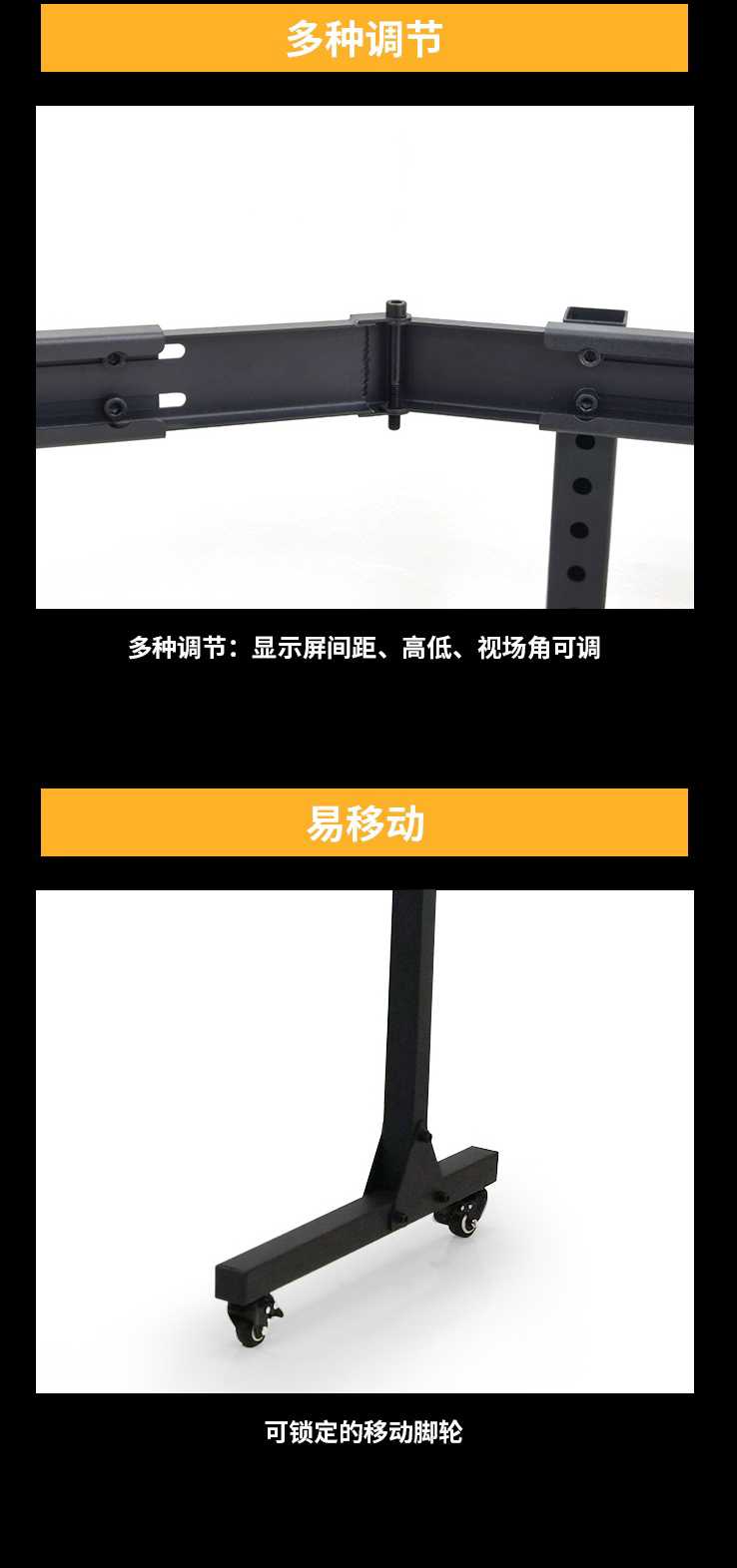 维飞WeFly多功能三屏显示器支架发布-3552 