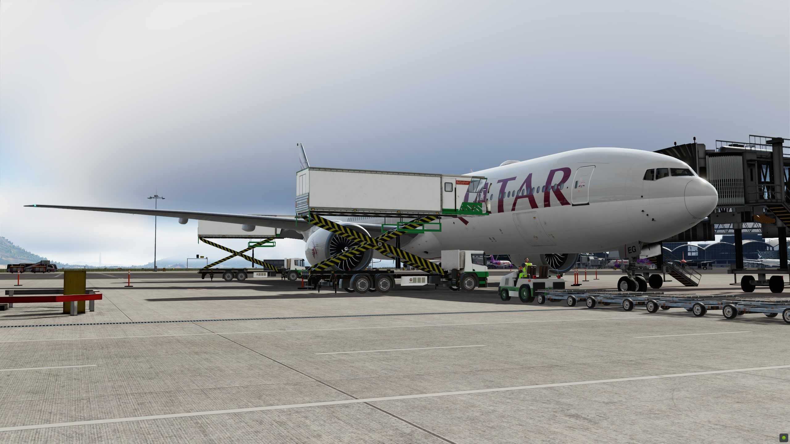 Qatar Airways 赤鱲角-多哈-6973 