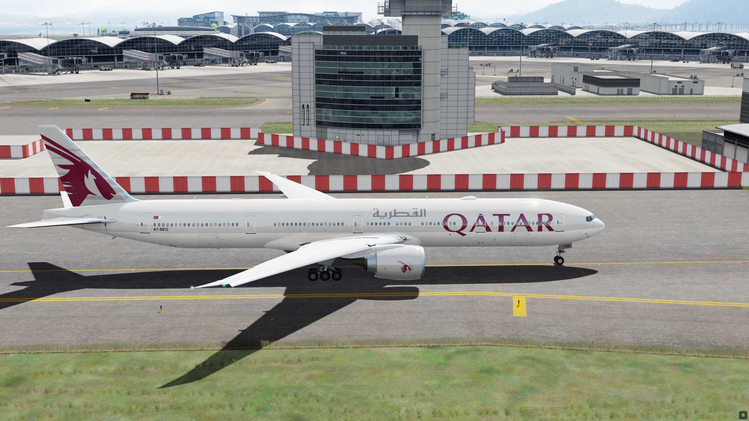 Qatar Airways 赤鱲角-多哈-2493 