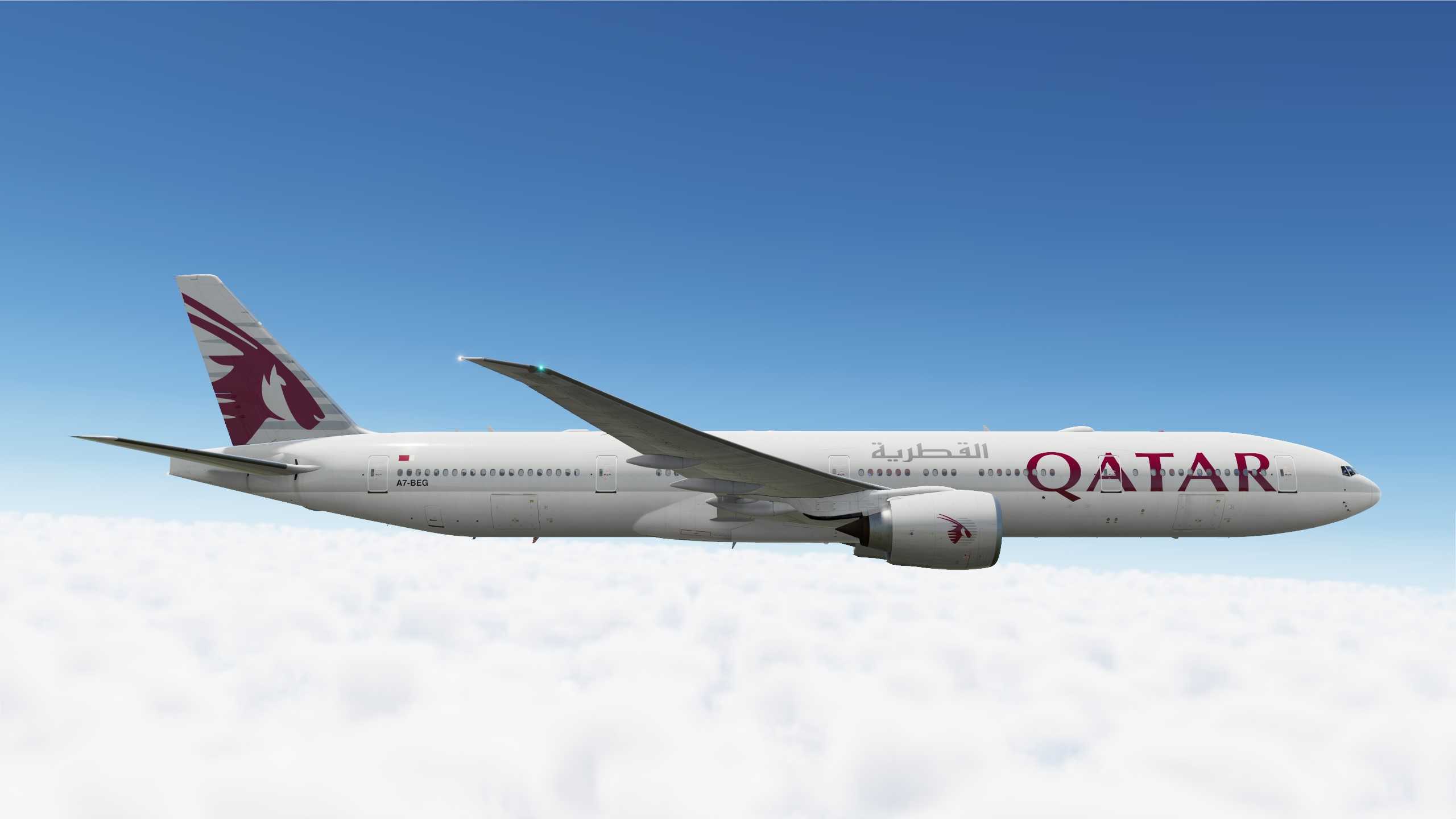 Qatar Airways 赤鱲角-多哈-9895 