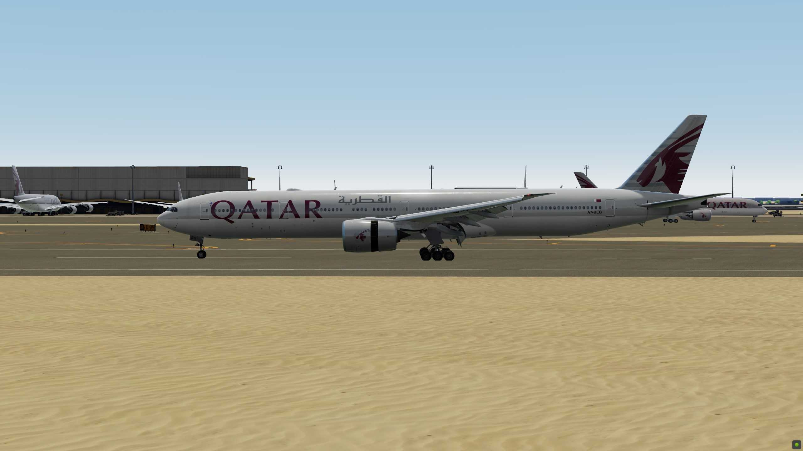 Qatar Airways 赤鱲角-多哈-8866 
