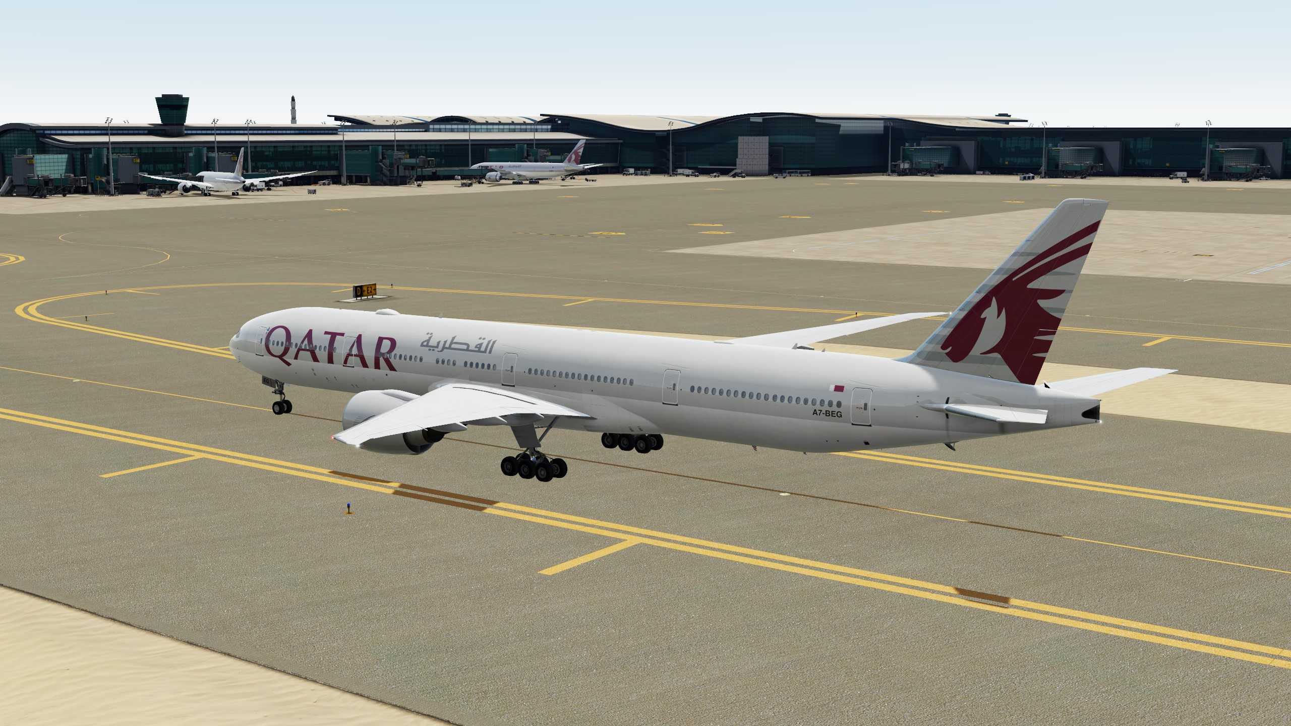 Qatar Airways 赤鱲角-多哈-8658 