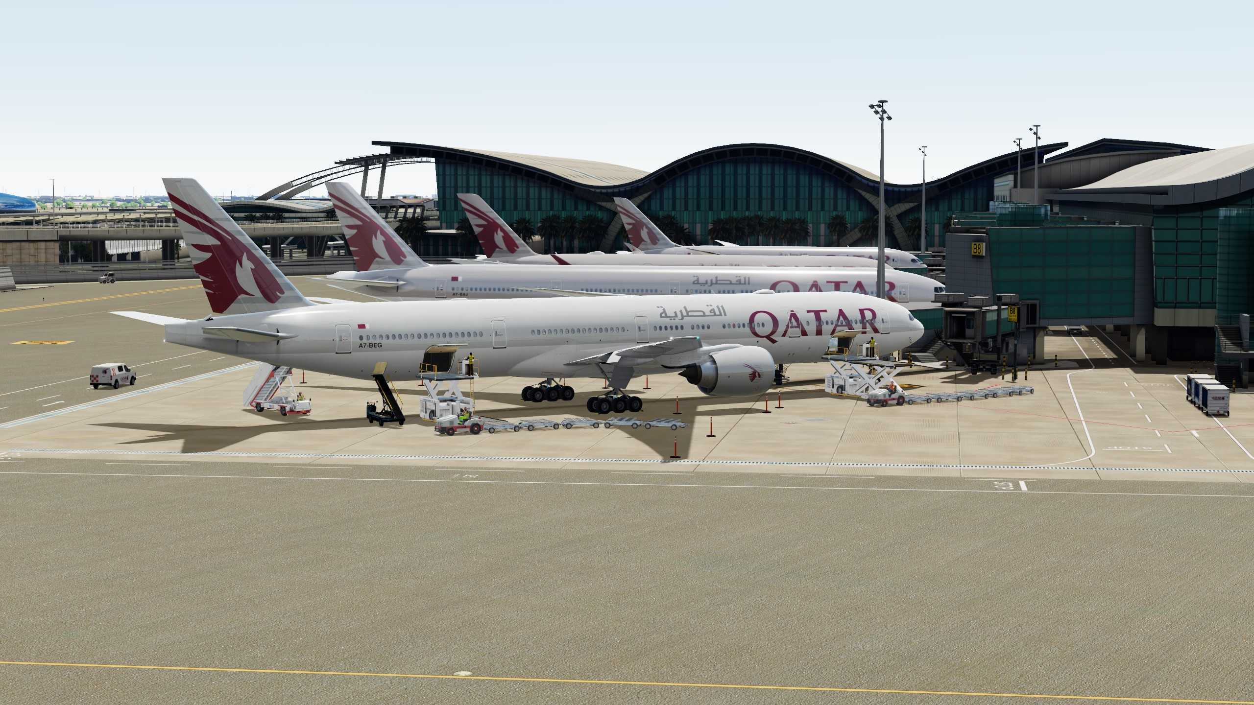 Qatar Airways 赤鱲角-多哈-8021 