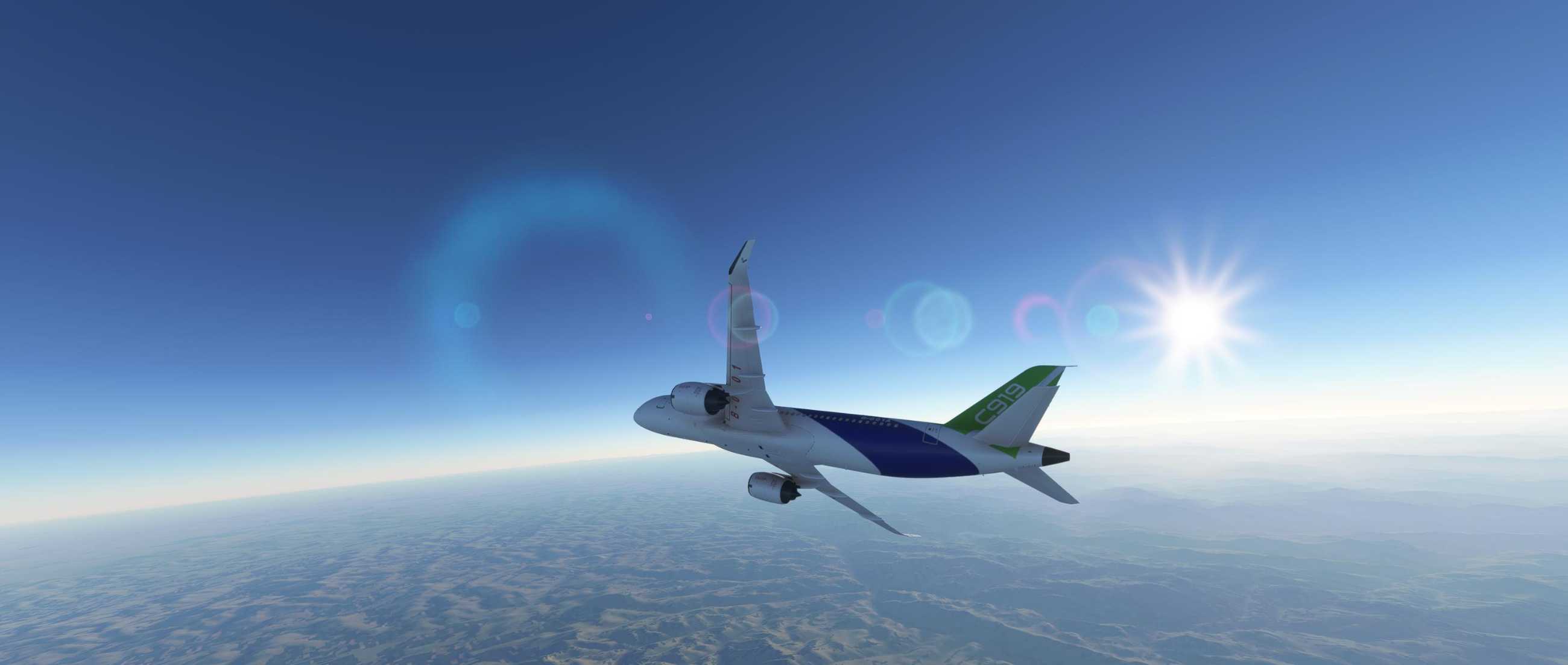 FYCYC-C919 国产大飞机机模 微软模拟飞行演示-9035 