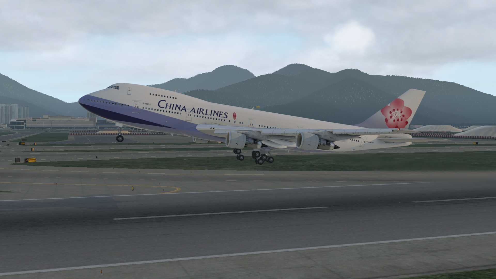 华航747-209B，香港-台北-9944 
