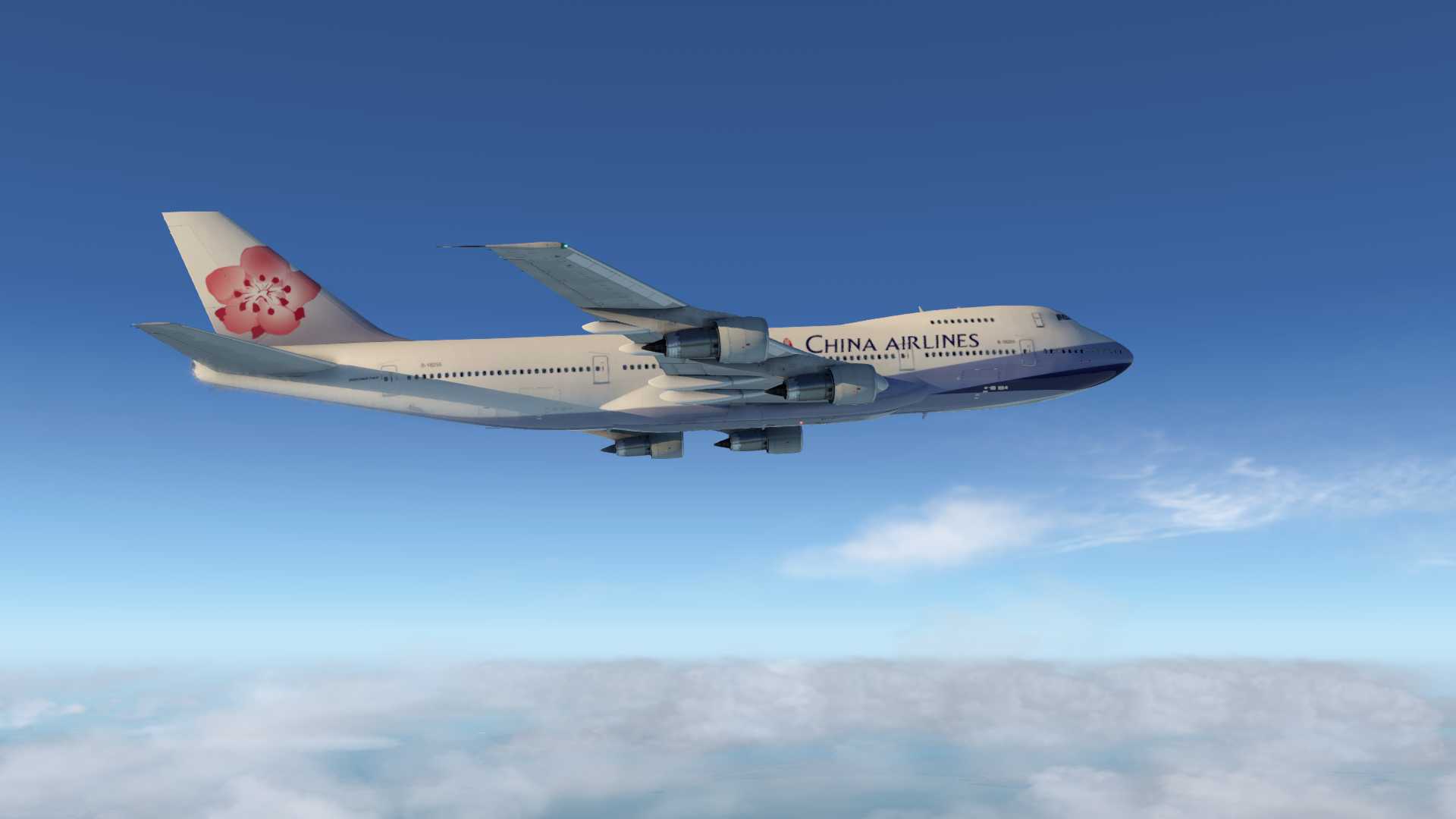 华航747-209B，香港-台北-8479 