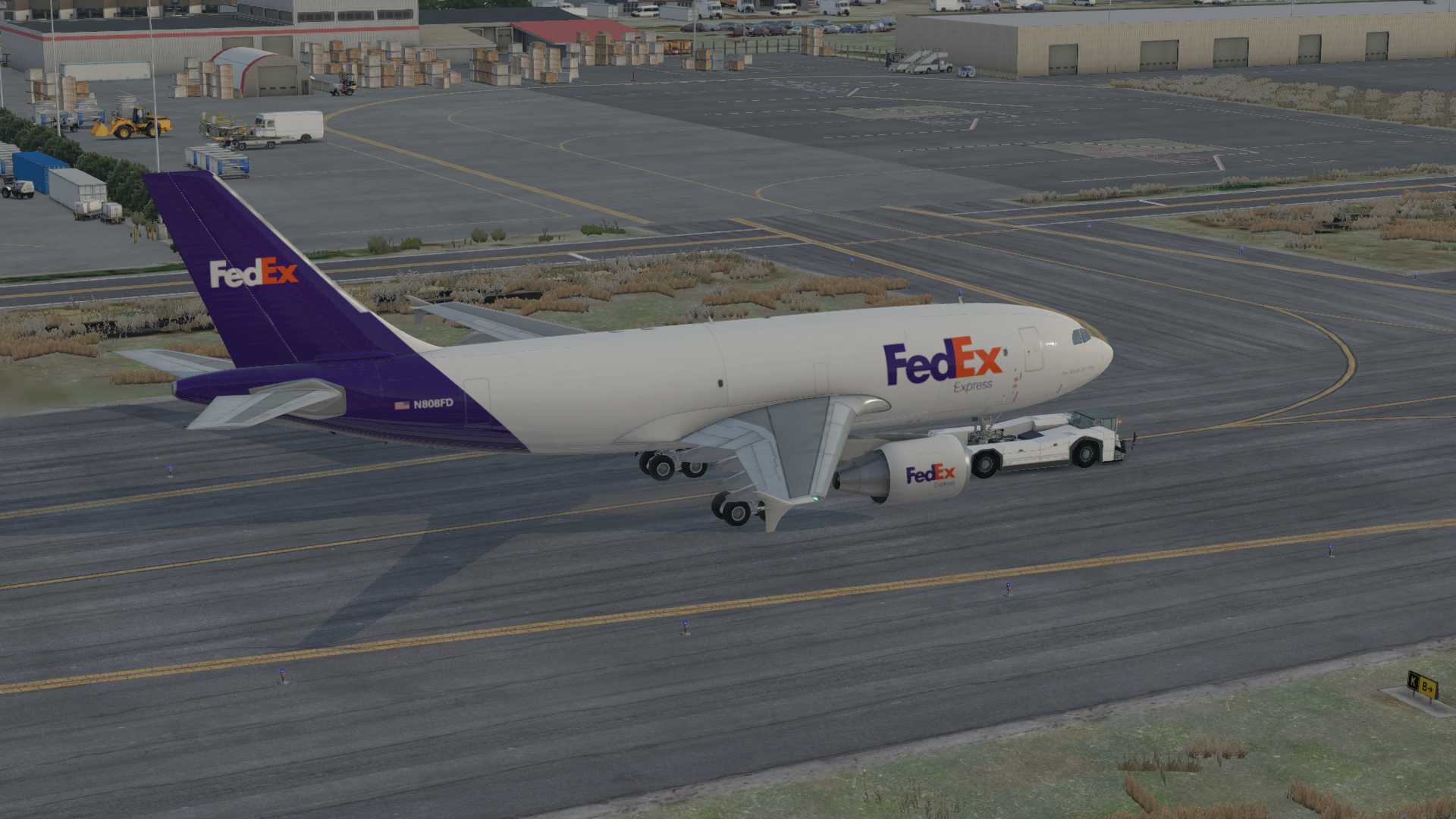 FedEx A310F，安克雷奇离场-6719 