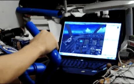 【DIY】用水管自制飞行模拟摇杆-9463 