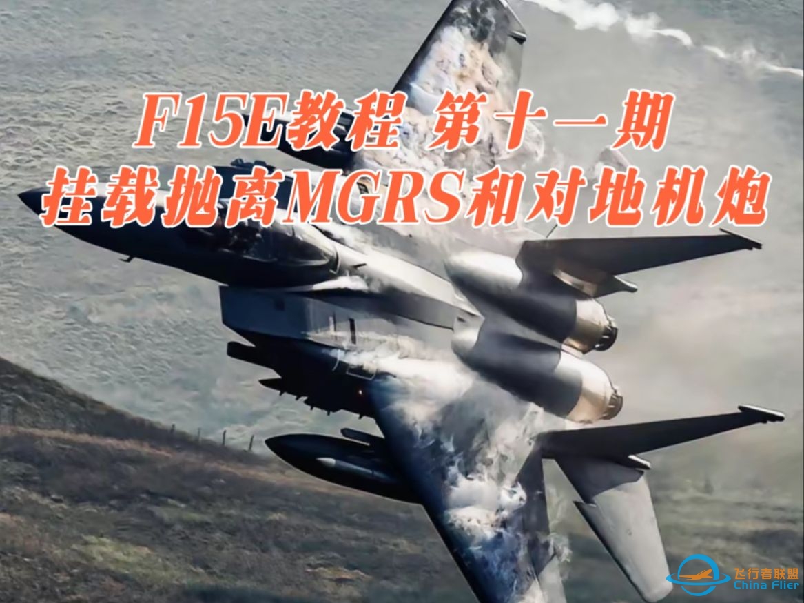 【DCS WORLD F15E教程】第十一期 挂载抛离系统,MGRS网格坐标和空对地机炮-8353 