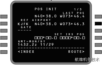 机务频道:【新人必备】图文详解波音737NG飞机惯导校准的五种方法-1274 
