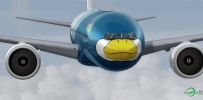 蓝色胖鸟